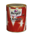 BERGER Luxol Hi-Gloss Enamel Paint | Oil-Based | Mirror Like Durable Weather Resistant High Gloss Finish | Wood Metal Surfaces (500mL, Golden Brown)