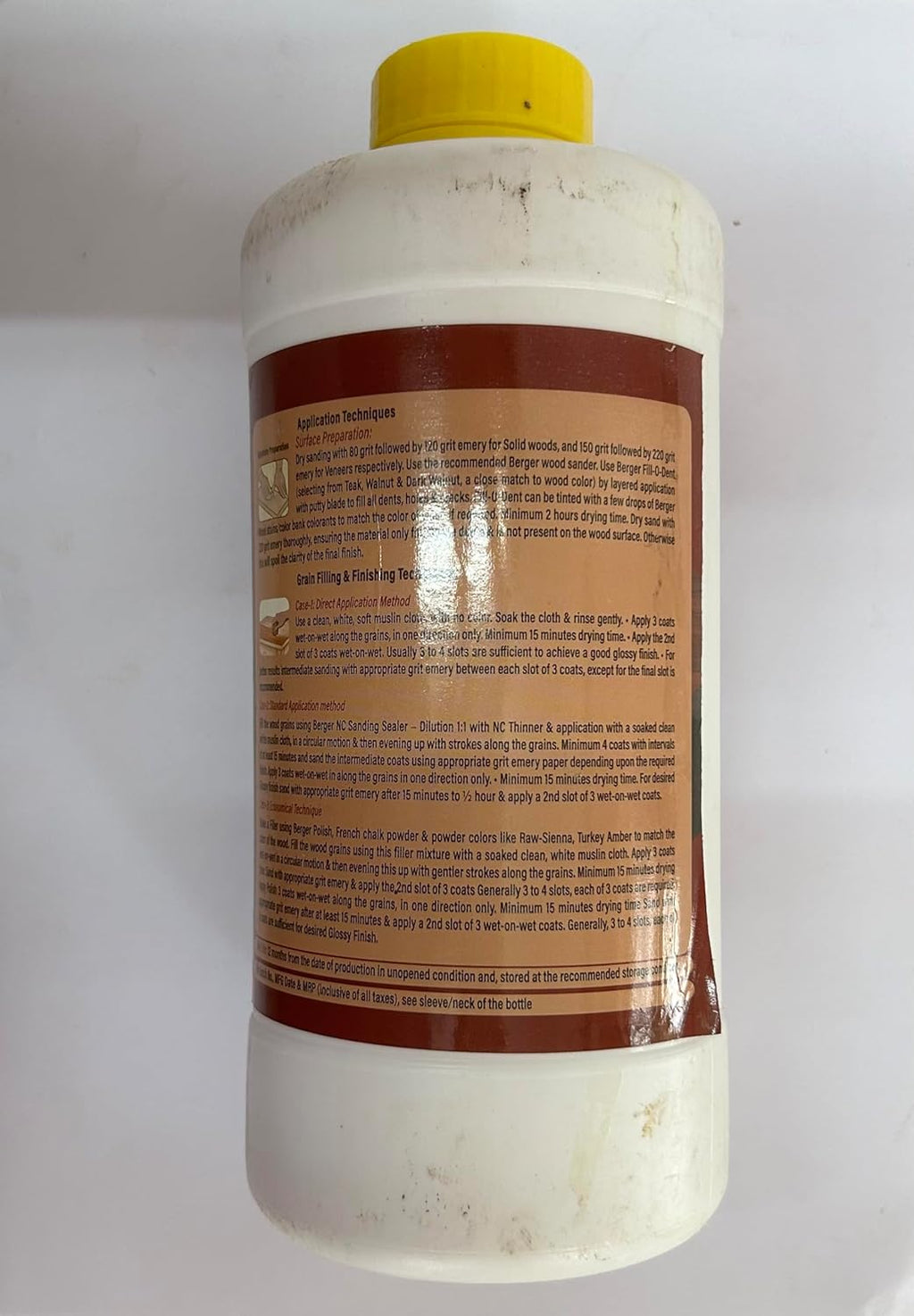Berger Woodkeeper EZEE Hand Polish, Low Smell, Fast Drying, Water Clear, Easy to Apply, 1 Litre