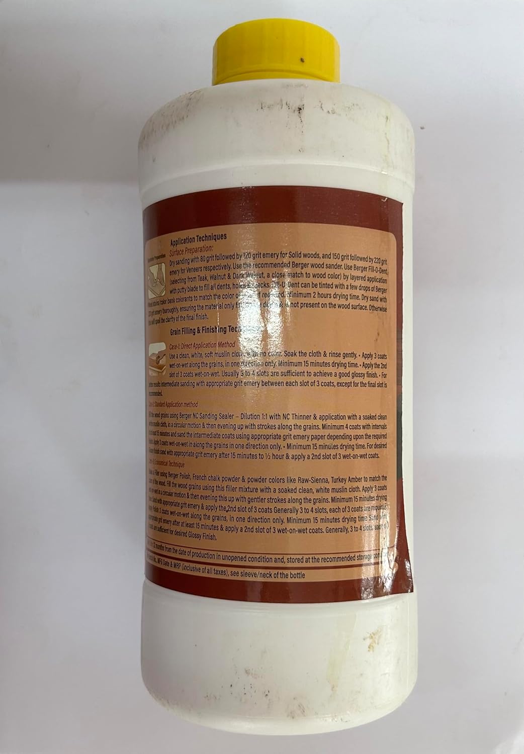 Berger Woodkeeper EZEE Hand Polish, Low Smell, Fast Drying, Water Clear, Easy to Apply, 1 Litre