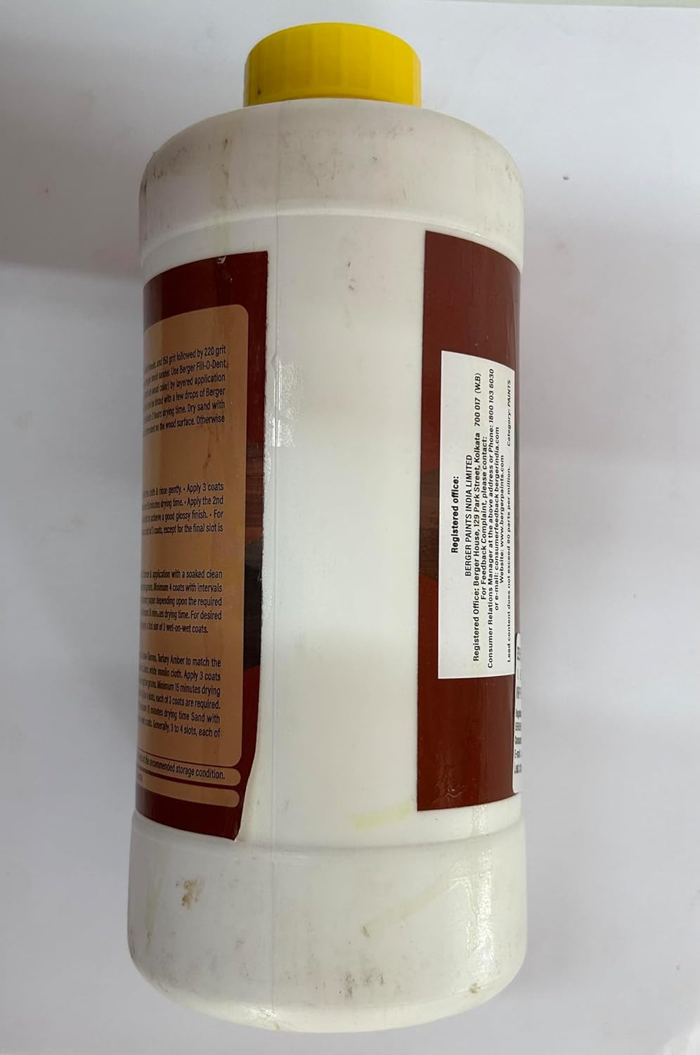 Berger Woodkeeper EZEE Hand Polish, Low Smell, Fast Drying, Water Clear, Easy to Apply, 1 Litre