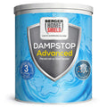 BERGER HomeShield Dampstop Advanced Waterproofing Damp Proof Solution for Interior Walls Nano-Additive Based Prevents Salt Leaching (1L, White)